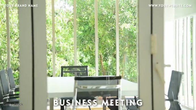 Professional Office Background Presentation | Zoom Video Template Presentazione (16:9)